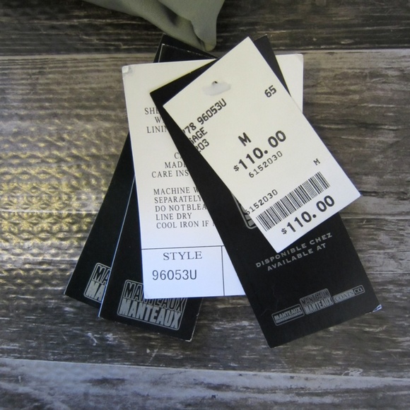 NWT Manteaux Lt Quilt Snap Front Jacket w/Hood - Picture 6 of 8